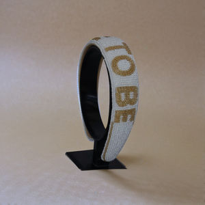 Hot Selling Luxury Handmade Bride Beaded Fabric <b>Headband</b> White Gold Bridal Hairband Wedding Accessories <b>Pearl</b> <b>Headbands</b> in 2025 - Product Image 2