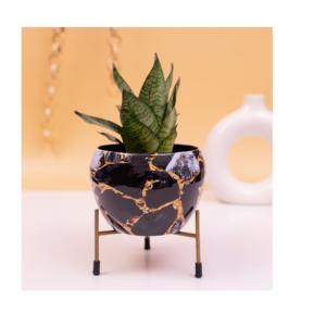 Jardinière en métal suspendue en cuivre de haute qualité faite à la main nouveau design pour jardin extérieur usage domestique-exporté d'Inde - Product Image 6