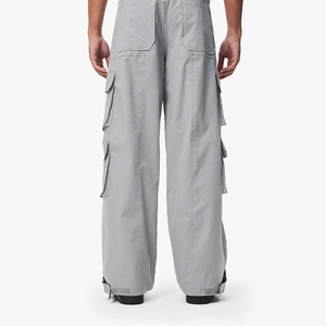 กางเกงวอร์มทรงแบ็กกี้ของผู้ชายกางเกงวอร์มผ้าวูลเอวยางยืดออกแบบโลโก้ได้ตามต้องการน้ำหนักมากแบบลำลอง - Product Image 4