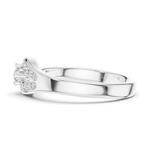 Bague pour femme en diamant de laboratoire 0,20 CT, clarté VVS-VS EF, or 18 carats, 14 carats, 10 carats et argent 925, or rose, or jaune, or blanc - Product Image 4