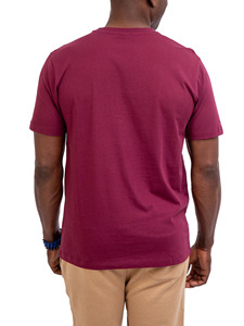 Prix bon marché vente en gros 2024 t-shirts de haute qualité Mehroon couleur O cou demi manches t-shirts poches avant conception de logo personnalisé - Product Image 6