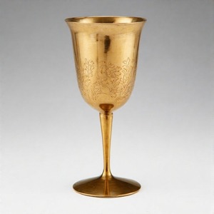 BlessGlass Gloire Sanctifiée Vintage Vin Calice Orné Religieux En Laiton Gobelet Idéal pour Les Autels D'église Et Les Offrandes Spirituelles - Product Image 2