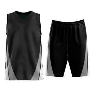 Latest Style Private Label Basketball Uniform In Wholesale Price / Custom Sleeveless Breathable Fabric Plain Basketball Uniform