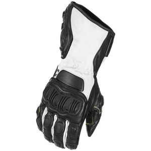 Gants de course en cuir noir véritable pour hommes et femmes hiver et été équipement de protection de moto pour route OEM prix bon marché - Product Image 1