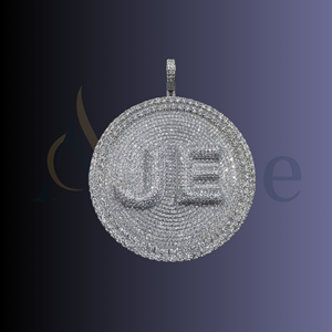 <b>Silver</b> plated Letter <b>Pendant</b> <b>Necklace</b> for <b>Men</b> Christian Religious Hip Hop Jewelry - Product Image 1