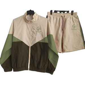 Coupe décontractée respirant deux pièces coupe-vent ensembles courts pour patchs personnalisés coupe-vent et imperméable ensemble court - Product Image 3