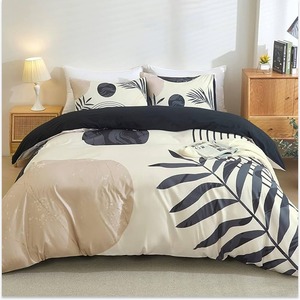 Ensemble de literie de collection hôtelière 100 % coton de qualité supérieure, respirant, avec housse de couette et taie d'oreiller, technique de tissage avec logo personnalisé - Product Image 4