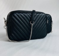 Tas Dompet Kulit Asli Wanita Portabel dengan Ritsleting, Tali Selempang Dapat Disesuaikan dan Dilepas, Tahan Air, Tas Kecil Eksekutif