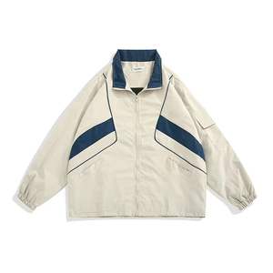 Chaqueta de Primavera Estilo Urbano Holgada Informal Deportiva Uniforme de Béisbol Cuello Alto Estilo Preppy Hip Hop - Product Image 3