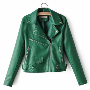 Veste en cuir vintage embossée imperméable pour homme, nouvelle collection hiver 2025, doublure en laine, fermeture éclair et logo sur le devant - Product Image 3