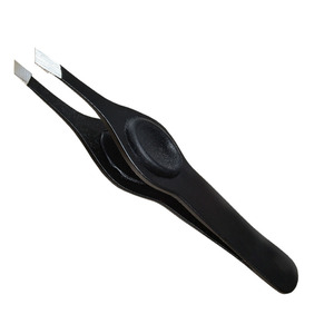 Pince à épiler à sourcils pointue professionnelle en acier inoxydable poignée inclinée poignée confortable conception personnalisable outil de beauté des cheveux - Product Image 1