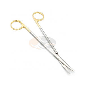 Tijeras Metzenbaum de Alta Calidad con Recubrimiento de Titanio, Juego de Instrumentos Médico-Quirúrgicos con Hoja Recta Curva y Roma, 20 cm, Certificación CE 1 - Product Image 1