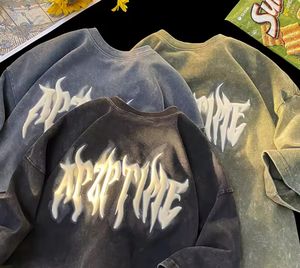 Camiseta vintage lavada con ácido con logotipo personalizado para hombre, ropa al por mayor de algodón liso con gráfico de gran tamaño - Product Image 6