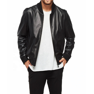Blouson Bomber en Toile et Cuir Personnalisé pour l'Hiver, Style Urbain, Service OEM, Haute Qualité, Coupe-Vent et Respirant pour Hommes - Product Image 3