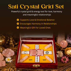 Set de Caja de Cristal con Lápices y Pirámides de Cuarzo Rosa para Energía Positiva y Equilibrio Emocional - Product Image 4