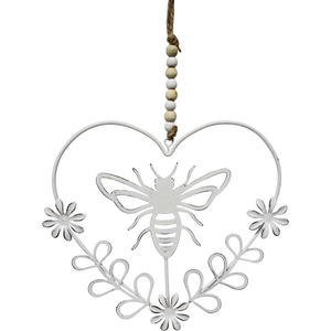 Décoration de Noël en forme de cœur suspendu en métal doré Décoration de Noël finie à la main Look simple et chic disponible au meilleur prix - Product Image 5