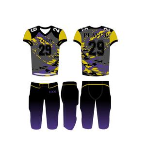 Servicio OEM, Conjunto de Uniforme de Fútbol Americano Transpirable de Talla Grande con Mangas Cortas, Precio Bajo, Personalizable - Product Image 6