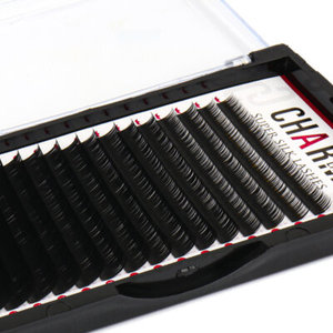 CharmLash plateaux à cils noir mat plateaux à extensions de cils mat foncé plateaux à cils noir mat 15-20mm longue durée boîte personnalisée douce - Product Image 1