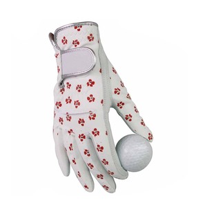 Gants durables Floral Anti-dérapant Respirant Sports en peau de mouton Gants de golf pour femmes en cuir Soft Fit Sport Grip - Product Image 1