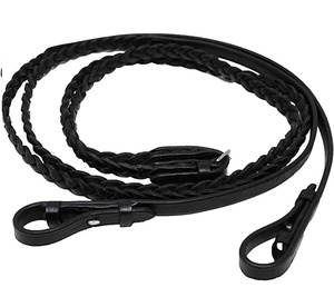 CHALLENGER 54 Rênes anglaises en cuir tressé 805LR01-Premium Accessoires pour chevaux - Product Image 6