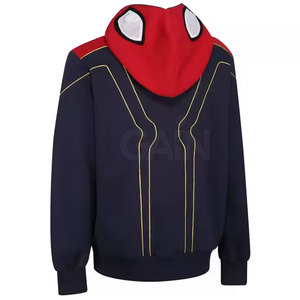 Sudadera con Capucha y Cremallera Completa para Hombre, Informal, de Invierno, 100% Algodón, Felpa, Manga Larga - Product Image 2