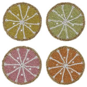 Posavasos de corcho de diferentes diseños con cuentas de semillas personalizadas redondas de buena calidad, accesorios para el hogar y el Hotel - Product Image 4