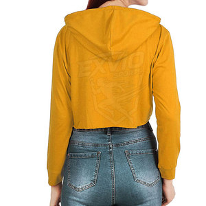 Sudaderas Cortas con Capucha para Mujer, Ligeras, con Logotipo Personalizado, Precio Económico, MOQ Bajo - Product Image 2