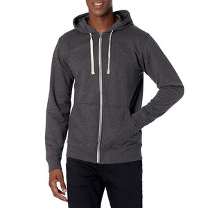 Sudadera con capucha de algodón personalizada para hombre, Sudadera con capucha francesa de alta calidad vintage con cremallera completa, invierno y verano - Product Image 4