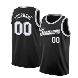 Camiseta de baloncesto para hombre de equipo de Club personalizada, camiseta de baloncesto transpirable de secado rápido de dos tonos de poliéster con números - Product Image 3