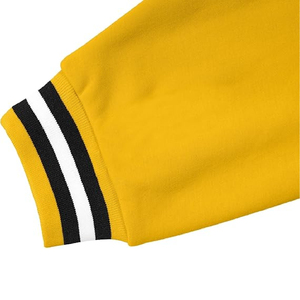 Chaqueta de hombre de béisbol universitaria pareja negra bordada clásica con logotipo personalizado chaqueta universitaria de Letterman Varsity para hombre - Product Image 5