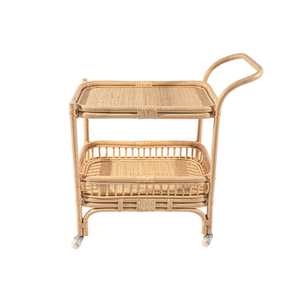 Carro de Bar de ratán de granja ecológico hecho a mano de alta calidad, muebles de hospitalidad, venta al por mayor, MOQ bajo de Vietnam - Product Image 3