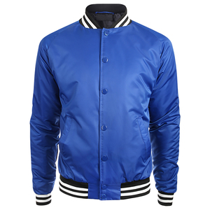 Chaqueta Varsity Casual para Hombre Mono Riders WS-VJ-09, Ecológica, de Poliéster/Algodón, con Estampado por Sublimación, Cuello Alto Cubierto - Product Image 1