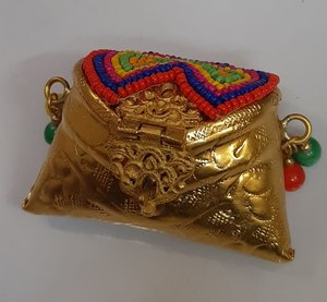 Compact Handmade Party Mini Purse with Beads and <b>Stones</b> Indian Evening Clutch Bag for Women - Product Image 2