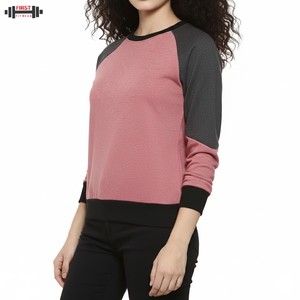 สเวตเชิ้ตสำหรับผู้หญิงเสื้อออกกำลังกายผ้าฟลีซระบายอากาศได้ดีมีโลโก้ด้านหน้าสำหรับฤดูหนาว - Product Image 5