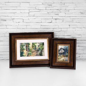 Cadre photo en bois sculpté antique pour la décoration de la maison, affichage mural ou sur table, art intemporel en bois massif - Product Image 3
