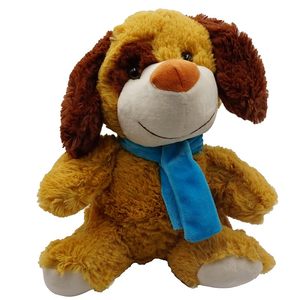 Morbido e soffice 30cm marrone/Beige cane peluche giocattolo per neonati e giocattolo per bambini - Product Image 1