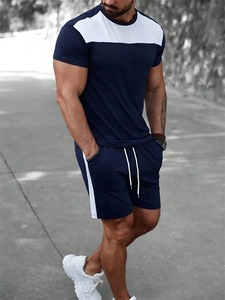 ชุดเสื้อยืดผ้าฝ้ายระบายอากาศได้ดีสำหรับผู้ชายชุดเสื้อกางเกงขาสั้นผ้าฝ้าย100% พิมพ์ลาย3D แบบกำหนดเอง - Product Image 3