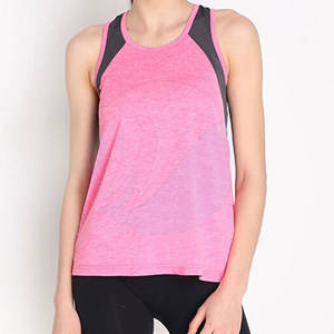 Camiseta sin mangas cómoda y transpirable de algodón/poliéster de 140 g para mujer, ropa deportiva informal, en stock - Product Image 1