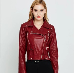 Chaquetas de cuero para mujer de Pakistán Chaquetas de cuero de alta calidad para mujer Chaquetas de cuero de piel de oveja original Tamaño personalizado - Product Image 3