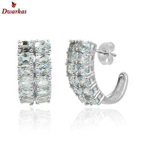 Joyería fina de lujo 925 plata esterlina sólida peridoto piedras preciosas pendiente joyería para venta al por mayor - Product Image 3