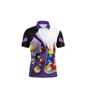 Camiseta de Billar Personalizada para Hombre, Diseño Sólido, 100% Poliéster, Regalo para Jugadores de Billar - Product Image 1