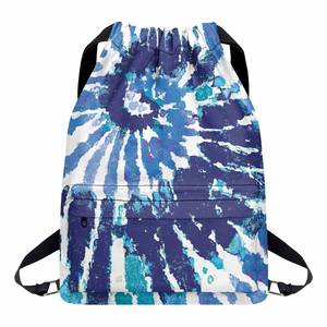 Sac d'école Transparent imprimé hawaïen fleur de tiaré tropical avec poche en filet personnalisation impression à la demande sac à dos mode - Product Image 1