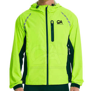 Vente en gros Veste coupe-vent à fermeture éclair OEM Veste coupe-vent personnalisée pour hommes Veste coupe-vent pour hommes - Product Image 1