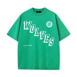 เสื้อยืดผู้ชายโอเวอร์ไซส์ผ้าคอตตอนพิมพ์ลายโอเวอร์ไซส์ - Product Image 3