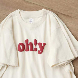 เสื้อยืดพองผ้าคอตตอนสำหรับผู้ชายและ100% หนักเสื้อยืดพิมพ์ลายแบบกำหนดเอง - Product Image 2