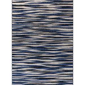 Alfombra de Lana Tejida Plana Gris y Negra Indusbar ADWL-13142, Diseño Rectangular a Rayas para Decoración de Sala de Estar y Pasillo Juvenil - Product Image 1