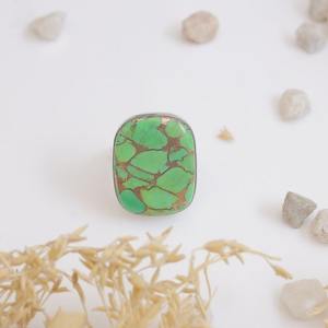 925 Sterling Silver Handmade Natural Gemstone Turquoise Spinner Ring 925 Estampillé Designer Haute Qualité Cadeau De Mariage Bijoux Anneau - Product Image 2