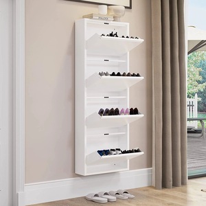 Estante de almacenamiento montado en la pared de tres niveles de estilo cuadrado antiguo de alta calidad acabado de revestimiento negro para espacio de cocina - Product Image 2