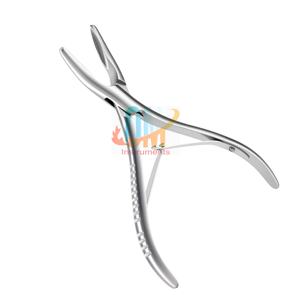 Rongeur Óseo de Alta Calidad con Mordazas Curvas de 5 mm, Acero Inoxidable Alemán Manual para Instrumentos de Cirugía Ortopédica de Precisión |   OMI - Product Image 3