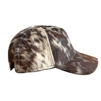 Casquette de baseball INDEX SPORTS WEAR à imprimé animal, 6 panneaux, ajustée, unisexe, décontractée, pour l'extérieur, en daim, utilisable en toutes saisons